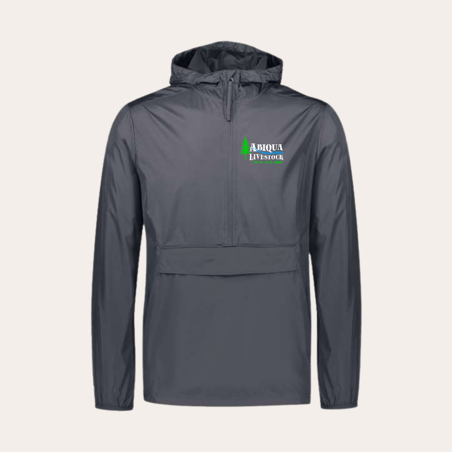 Abiqua Livestock 1/4 Zip Windbreaker - Carbon