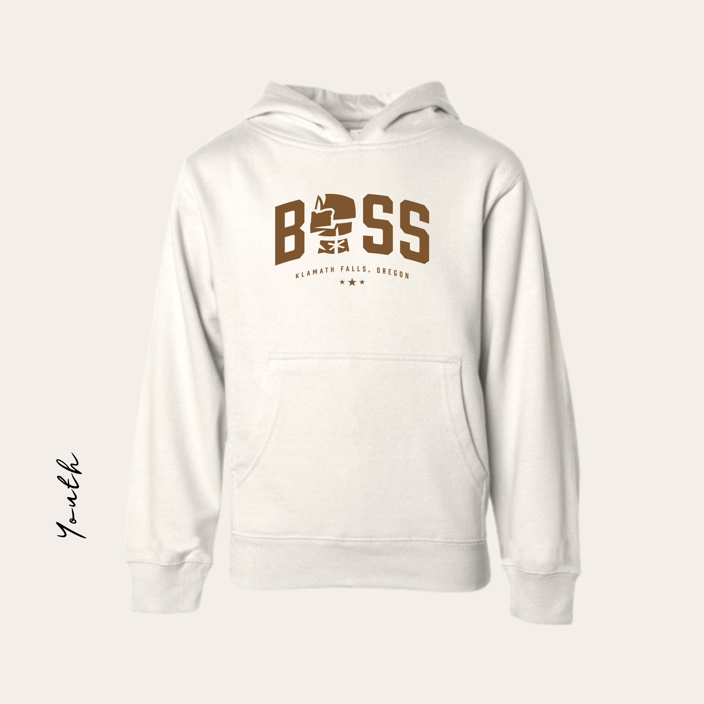 BOSS Printed Ivory/Bone ITC Hoodie
