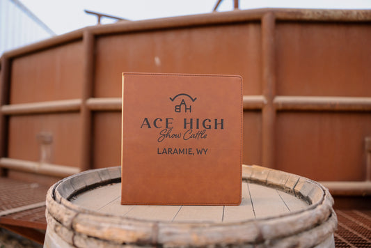 Leatherette 3-Ring Binder - 1in D-ring