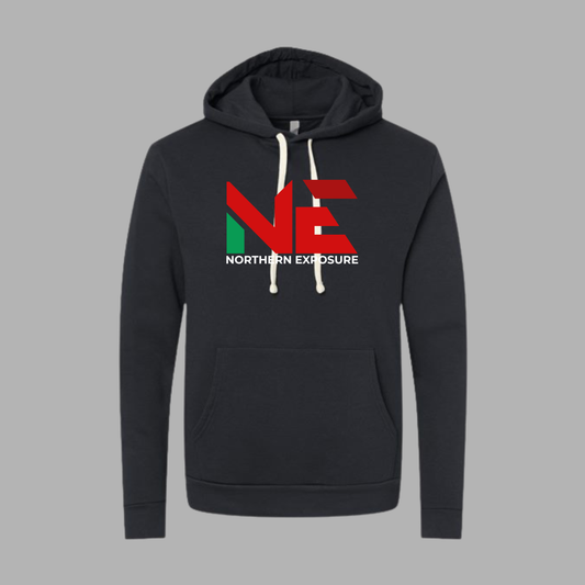 NEF26 Printed Black Next Level Christmas Hoodie