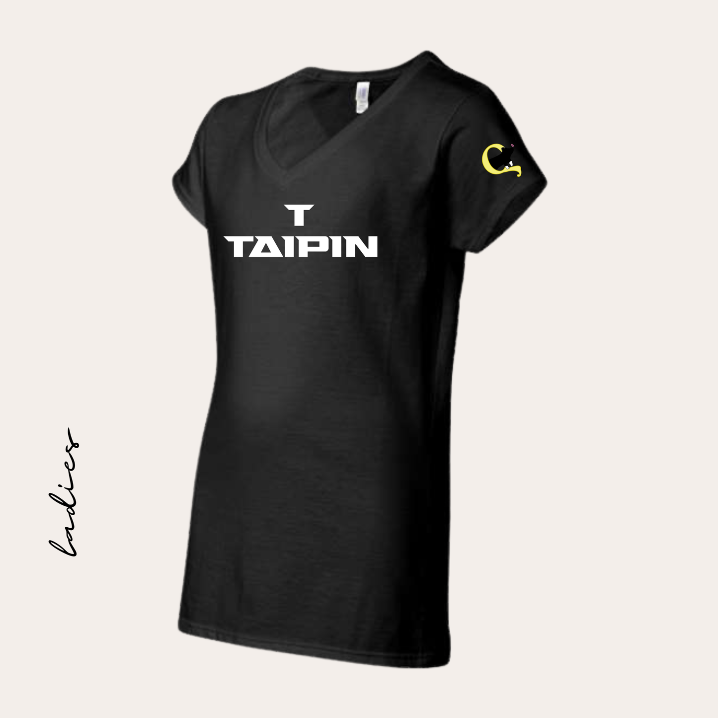 Taipin Printed Softstyle Ladies V-neck Tee